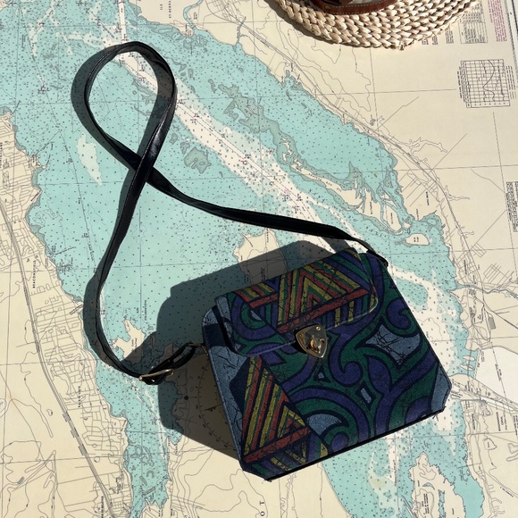 Vintage 90s De Melouk Funky Egyptian Purse - Picture 1 of 7